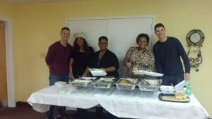 WIT - Volunteering with Feeding the Multitude Ministry serving Thanksgiving Dinner